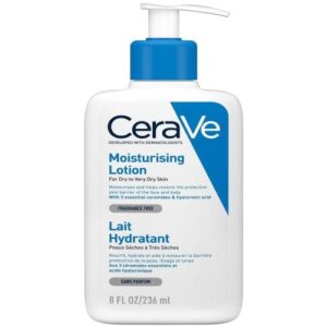 CeraVe Moisturizing Lotion For Dry Skin (236ml) - Formulated With 3 Essential Ceramides And Hyaluronic Acid | Non-Comedogenic, Oil Free And Fragrance-Free Body Lotion