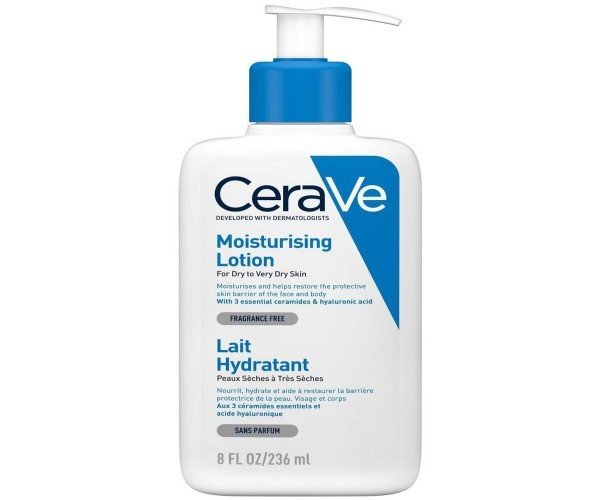 CeraVe Moisturizing Lotion For Dry Skin (236ml) - Formulated With 3 Essential Ceramides And Hyaluronic Acid | Non-Comedogenic, Oil Free And Fragrance-Free Body Lotion
