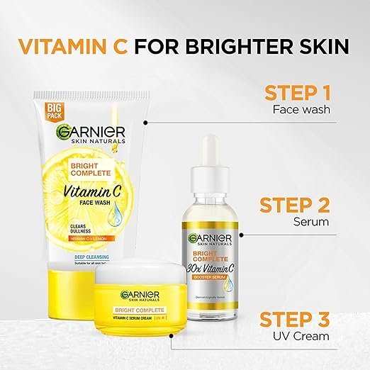 Garnier Skin Naturals Bright Complete Vitamin C Serum UV Cream SPF – 45 g - Image 2