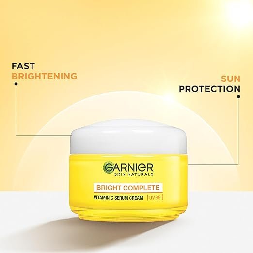 Garnier Skin Naturals Bright Complete Vitamin C Serum UV Cream SPF – 45 g - Image 4