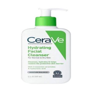 CeraVe Hydrating Cleanser For Normal To Dry Skin (473ml) - Non-Foaming Face Wash with Hyaluronic Acid And Ceramides | Non-Comedogenic, Non-Irritating And Fragrance-Free Cleanser