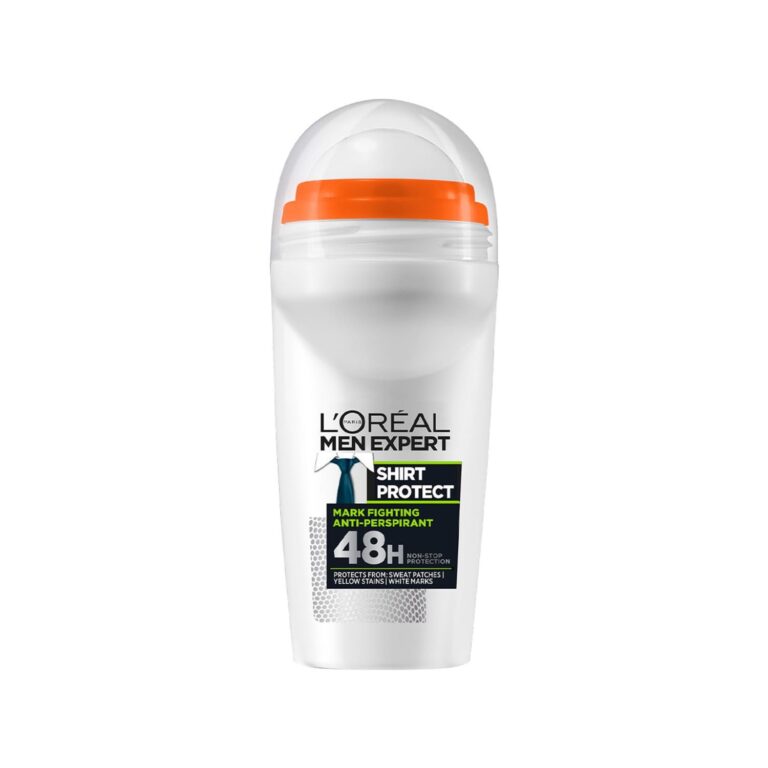 L'Oreal Paris Men Expert Shirt Control 48H Anti-Perspirant Roll On Roll-on Deo Deodorant for Men, 50ml