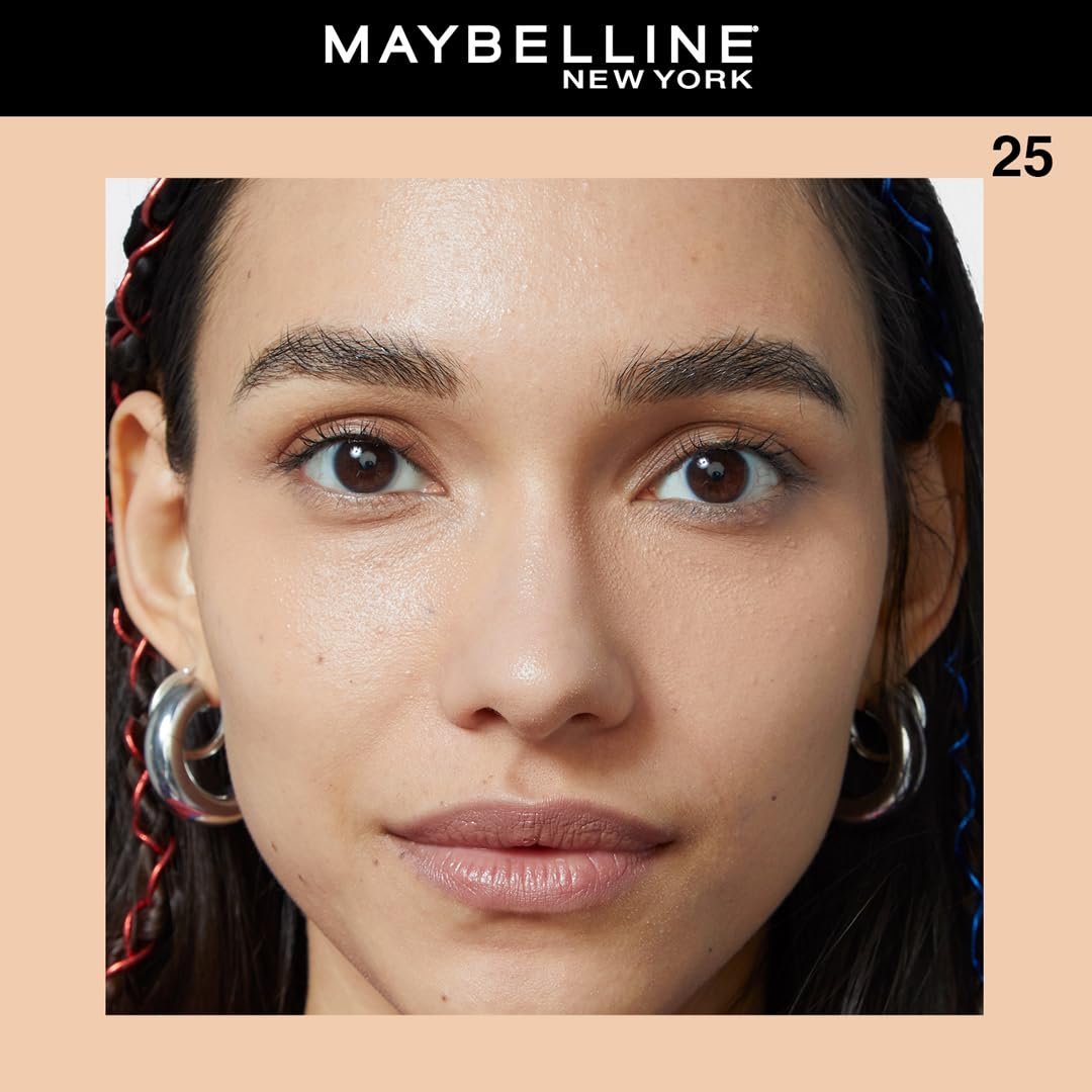Maybelline New York Full Coverage Concealer Cream For All Skin Type, Matte & Poreless Ultra Blendable, Fit Me, 25 Medium, 6.8ml - Image 2